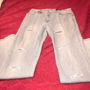 Lana Erica Rhinestone Cutout Light Blue Jean